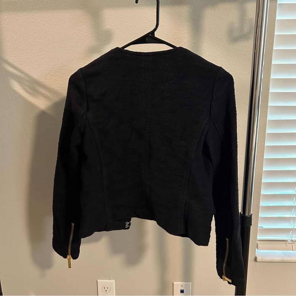 MICHAEL Michael Kors Black tweed jacket size 4 - Picture 5 of 7